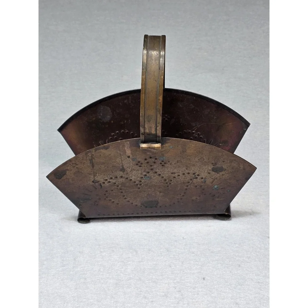 Solid Copper Vintage Napkin Holder Pfaltzgraff Village U.S.A.